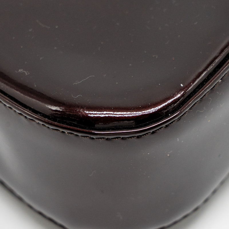 Louis Vuitton sobe clutch patent leather dark purple GHW