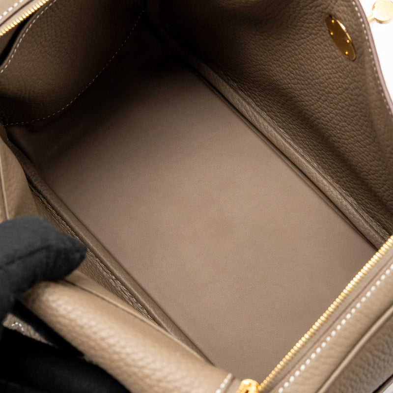 Hermes Lindy 26 Clemence Etoupe GHW Stamp K