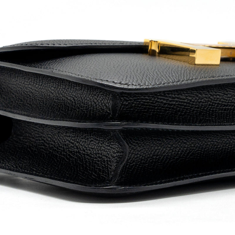 Hermes Mini Constance Epsom Black GHW Stamp U