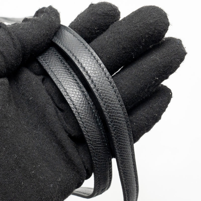 Hermes Mini Constance Epsom Black SHW Stamp W