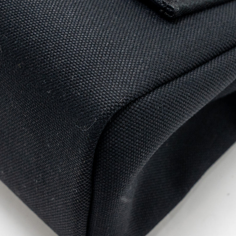 Hermes Herbag 31 Zip Bag canvas / hunter leather black SHW stamp B