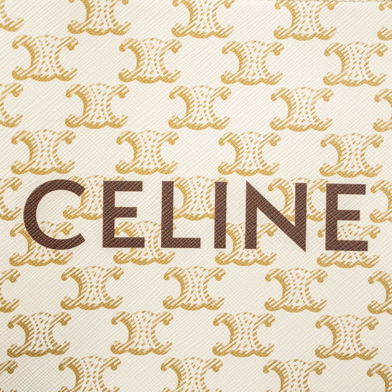 Celine Mini Vertical Caban Triomphe Canvas/Calfskin GHW