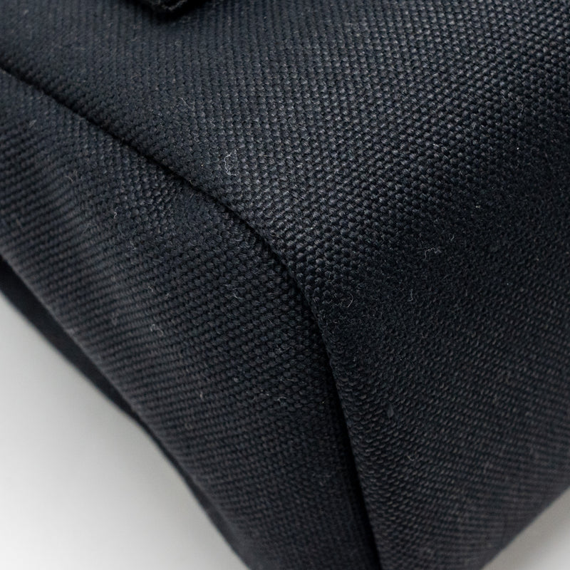 Hermes Herbag 31 Zip Bag canvas / hunter leather black SHW stamp B