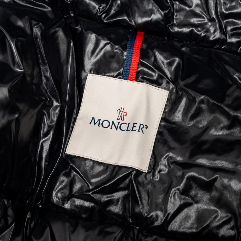 Moncler Size 1 Barante Hooded Short Down Jacket Black Polyamide SHW