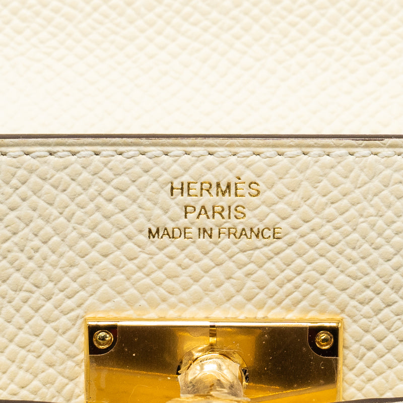 Hermes classic kelly to go epsom nata GHW Stamp B