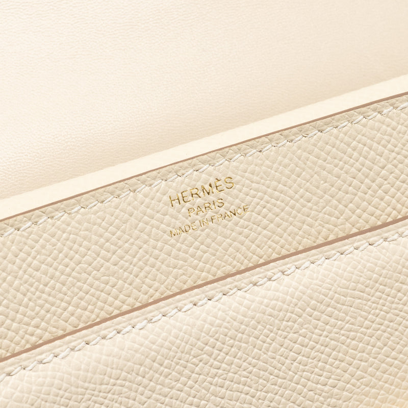 Hermes Verrou 23 Epsom Craie LGHW Stamp Y