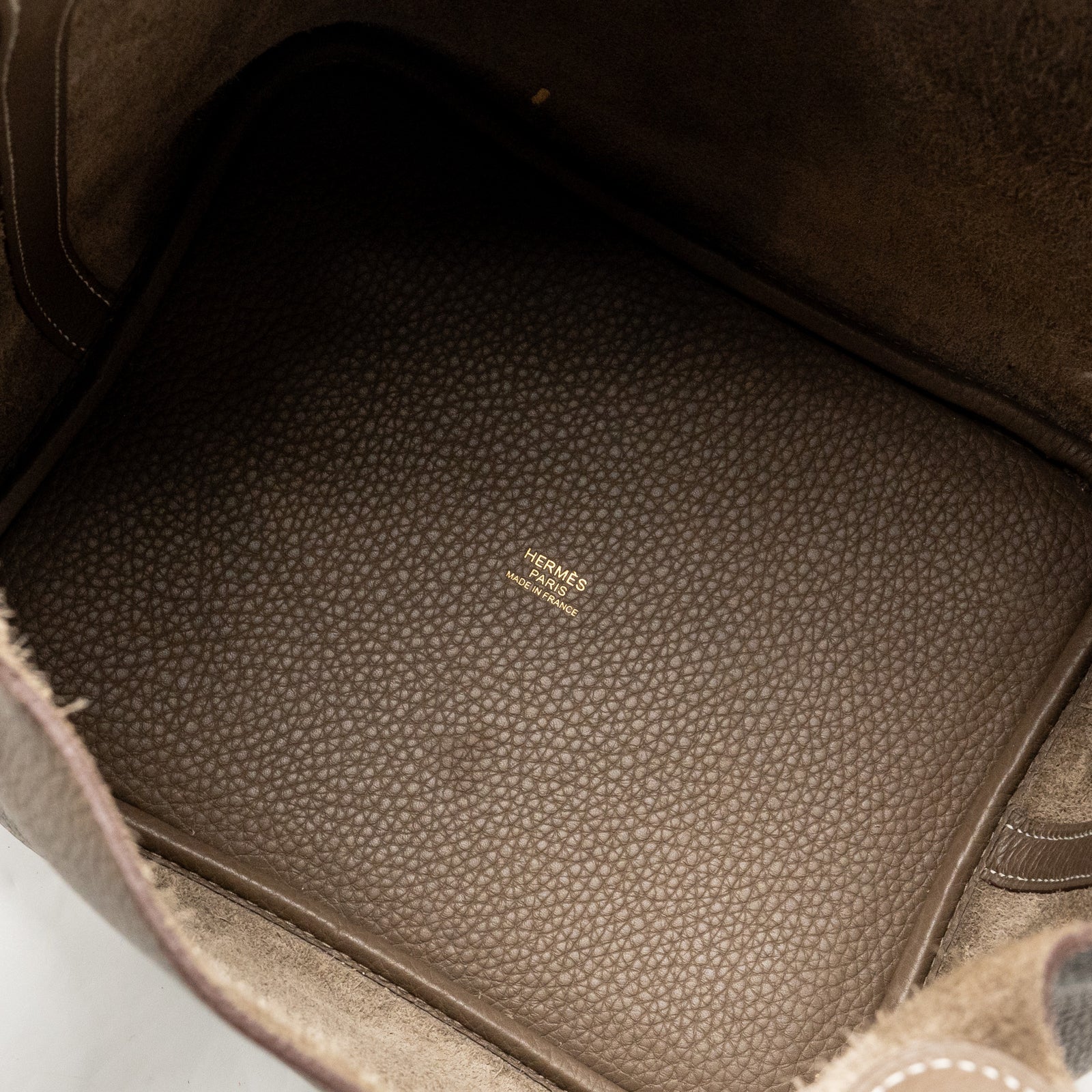 Hermes Picotin 22 Lock Bag Clemence Etoupe GHW Stamp Z
