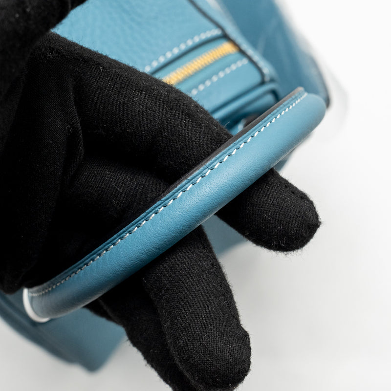 Hermes Lindy 26 Clemence New Blue Jean GHW stamp B