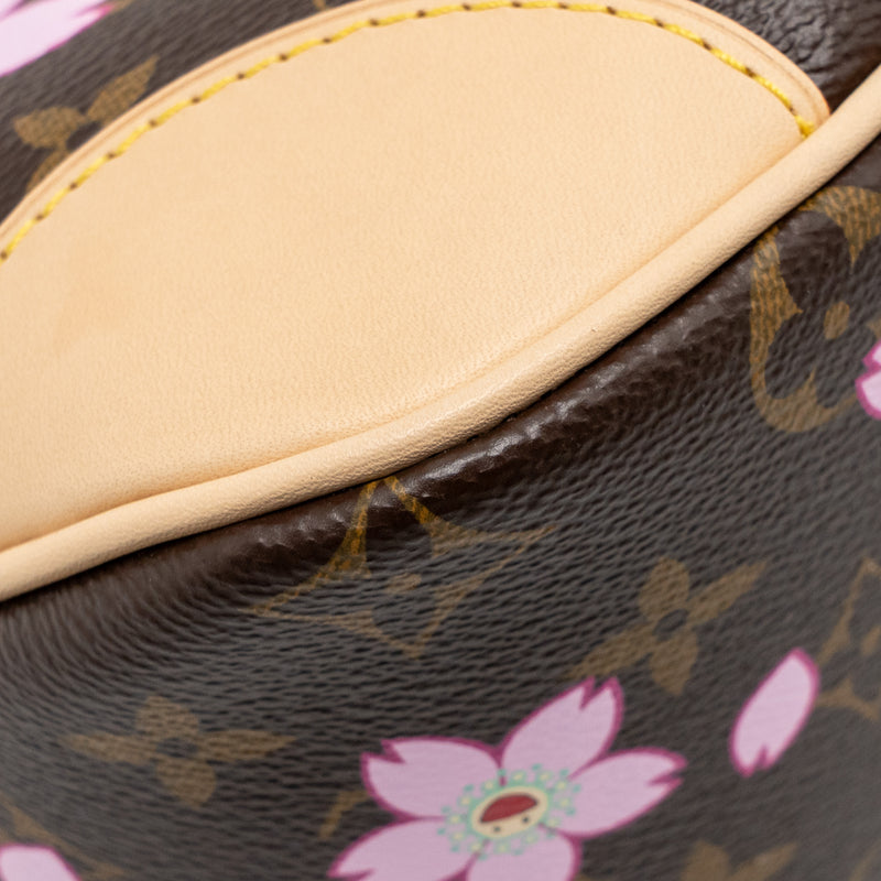Louis Vuitton x Takashi Murakami Boulogne PM Cherry Blossom Monogram Canvas GHW
