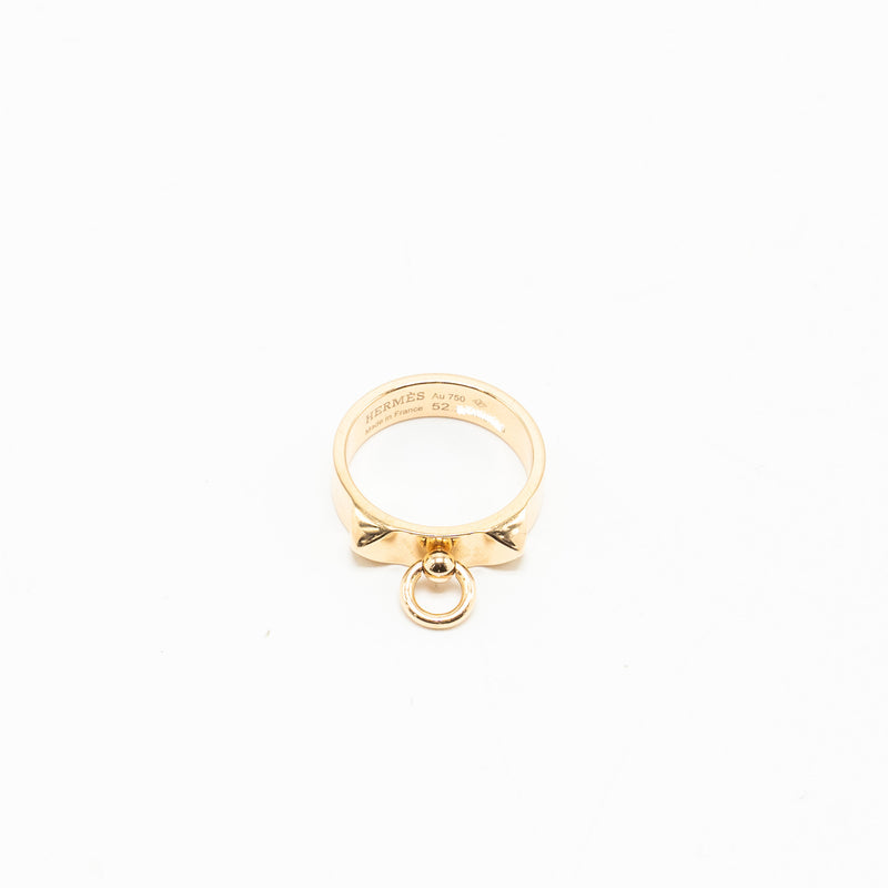 Hermes size 52 collier de chien ring, small model rose gold