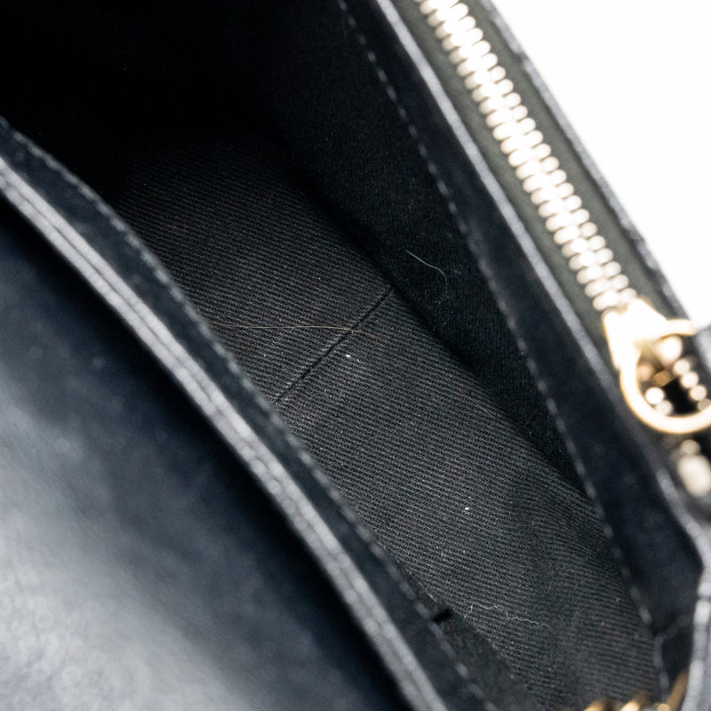 Chanel Small Coco Curve Flap Bag Shiny Goatskin/Calfskin Black GHW