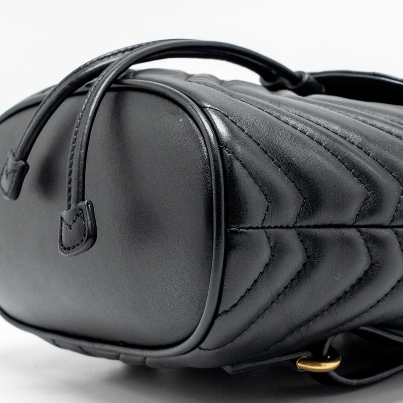 GUCCI GG Marmont Backpack Calfskin Black GHW