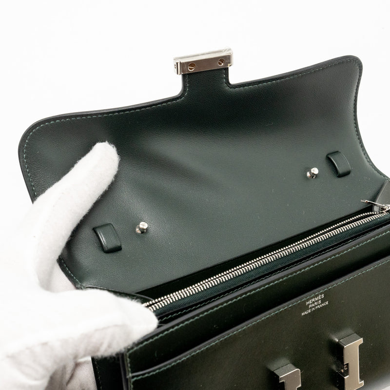 Hermes Constance To Go Rock Box Vert Fonce SHW Stamp W