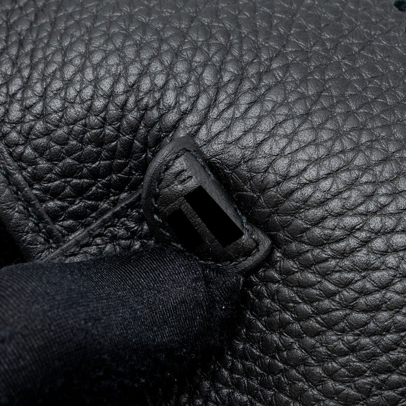 Hermes mini evelyne clemence black SHW stamp U