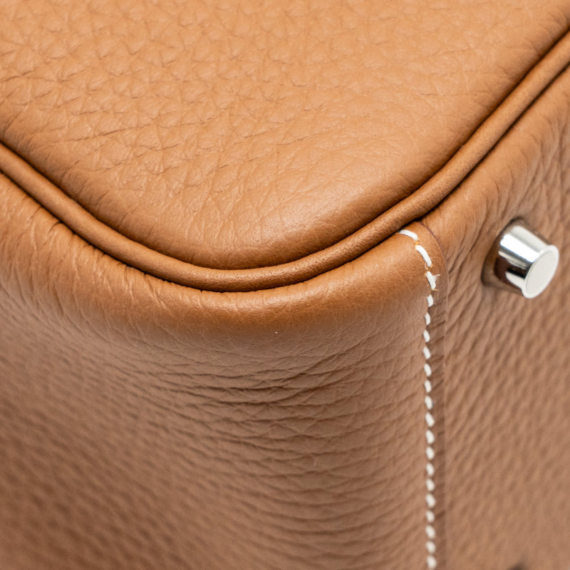 HERMES Mini Lindy II Clemence Gold SHW Stamp W