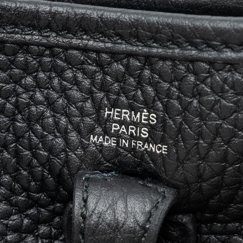 Hermes mini evelyne clemence black SHW stamp U