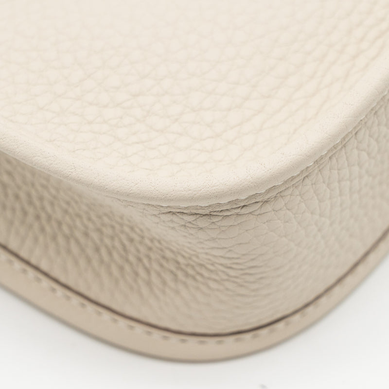 Hermes Mini Evelyne Clemence Craie GHW Stamp W