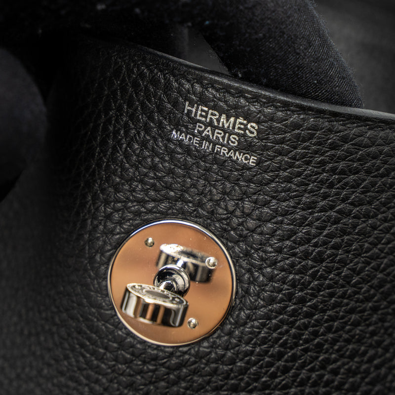Hermes Lindy 30 Clemence Black SHW Stamp C