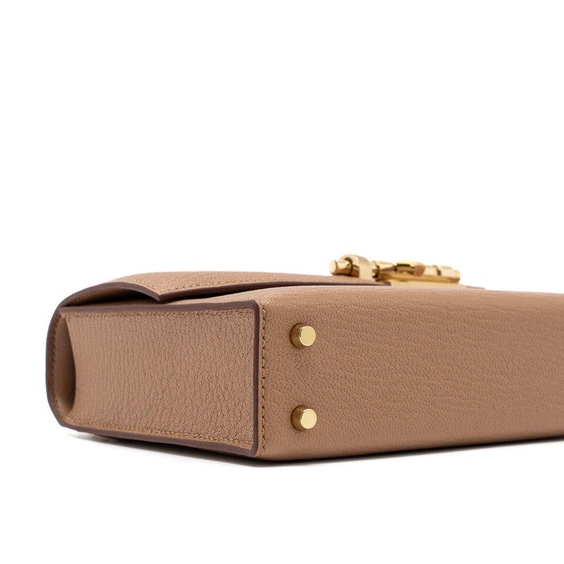 Hermes Mini Verrou Chevre Mysore 2J Quebracho LGHW Stamp U