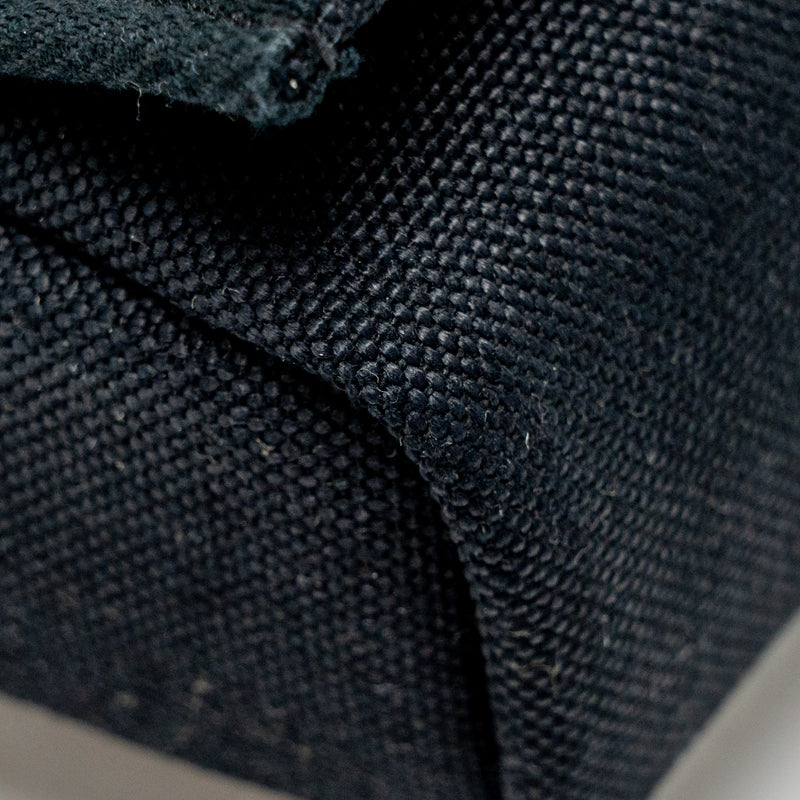 Hermes Herbag Mini Canvas / Hunter Black GHW Stamp W