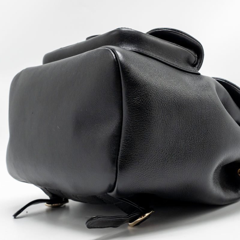 Chanel Large Duma Backpack Calfskin Black LGHW (Microchip)
