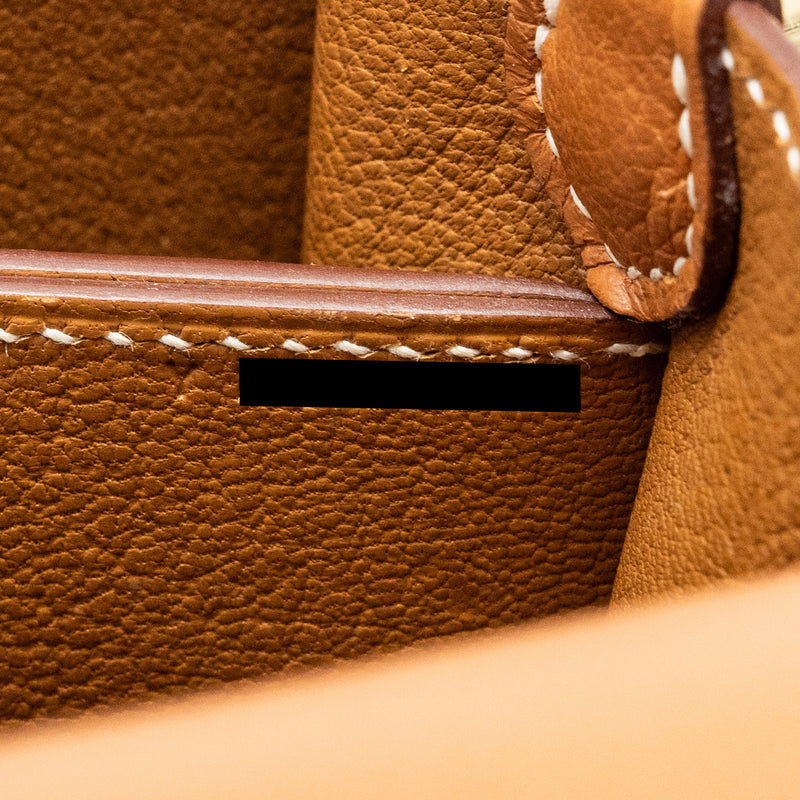 Hermes mini Roulis evercolor Gold GHW stamp Y
