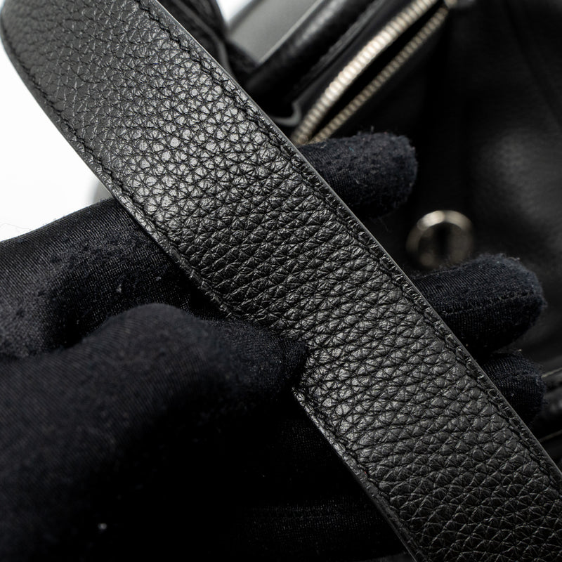 Hermes Lindy 30 Clemence Black SHW Stamp C