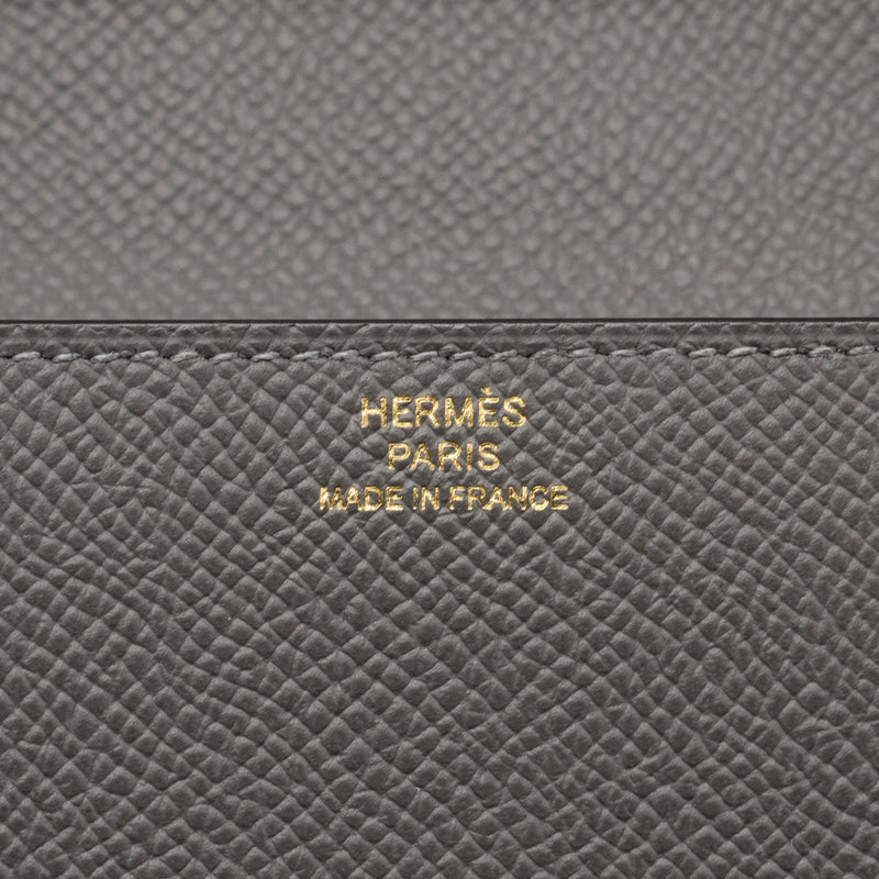 Hermes clic 16 wallet epsom gris Meyer GHW stamp B