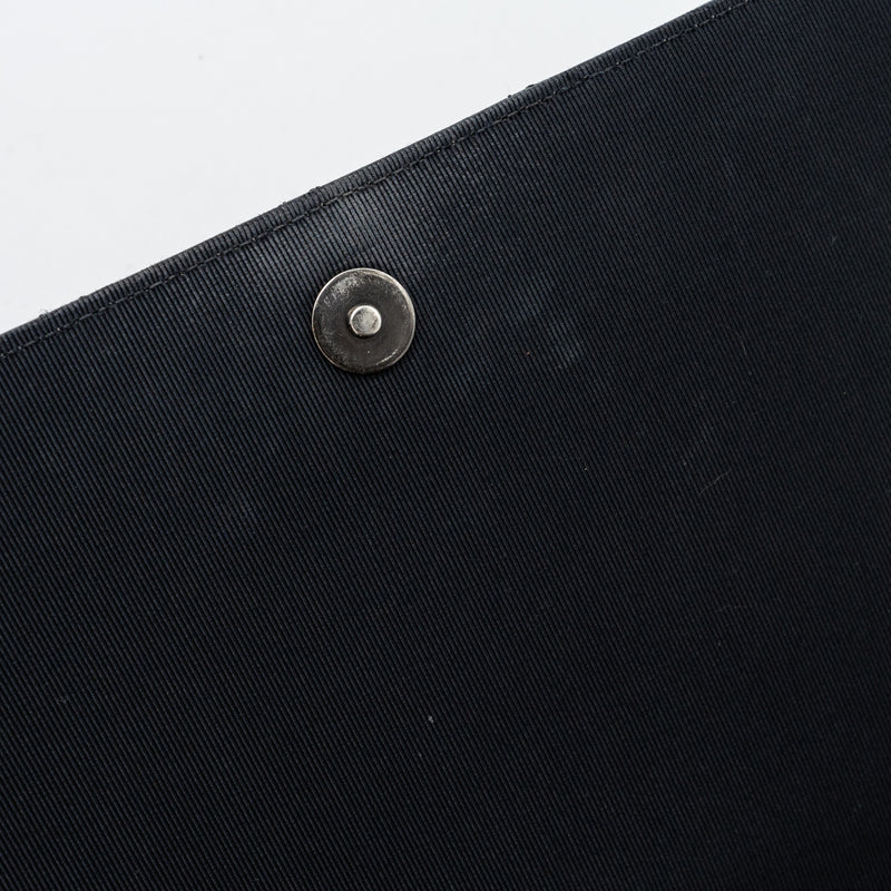 Chanel Quilted Flap Bag Calfskin Black Ruthenium Hardware