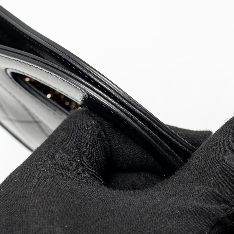 Chanel 24c Mini 31 Clutch with Chain Shiny Calfskin Black LGHW (microchip)