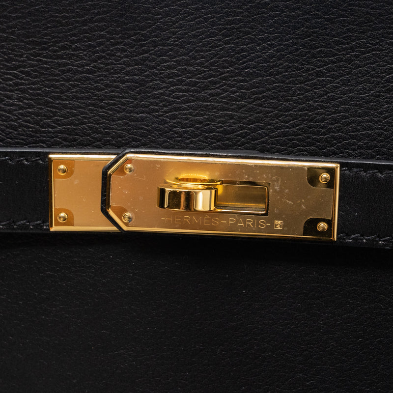 Hermes Mini Jypsiere Evergrain Black GHW Stamp B