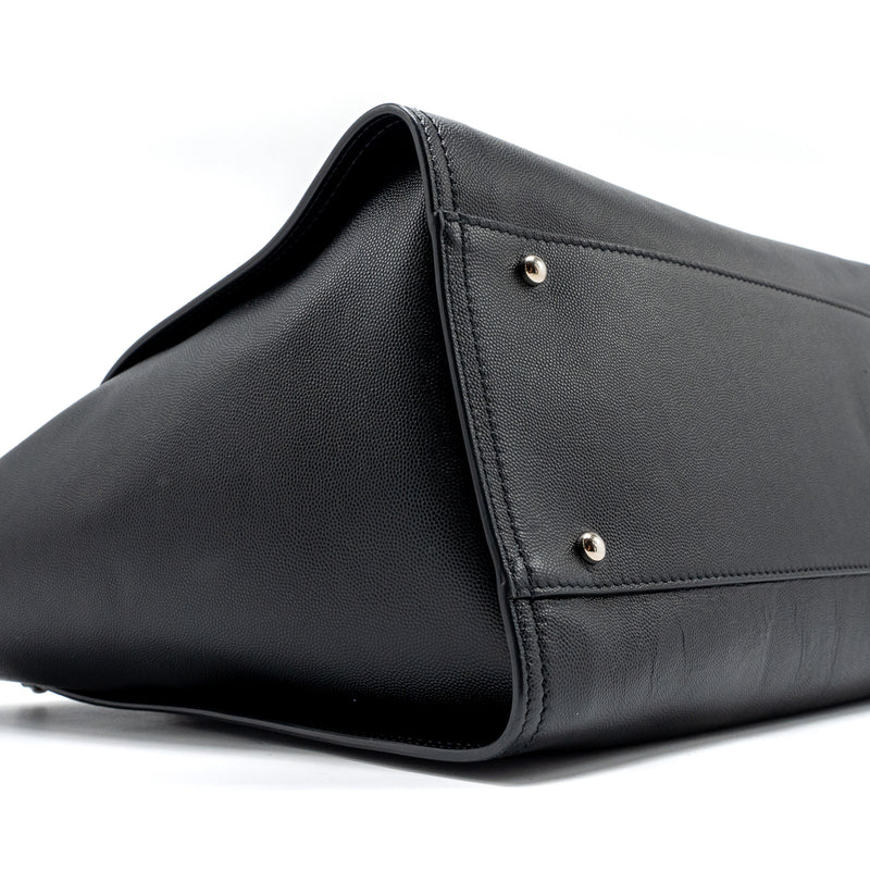 Chanel Deauville studded tote bag caviar black SHW