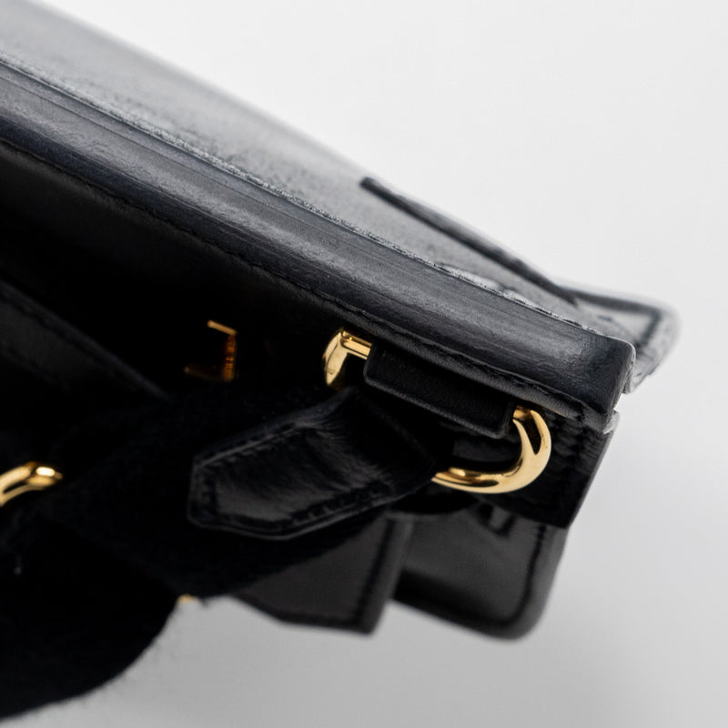 Hermes Mini Jypsiere Evergrain Black GHW Stamp B