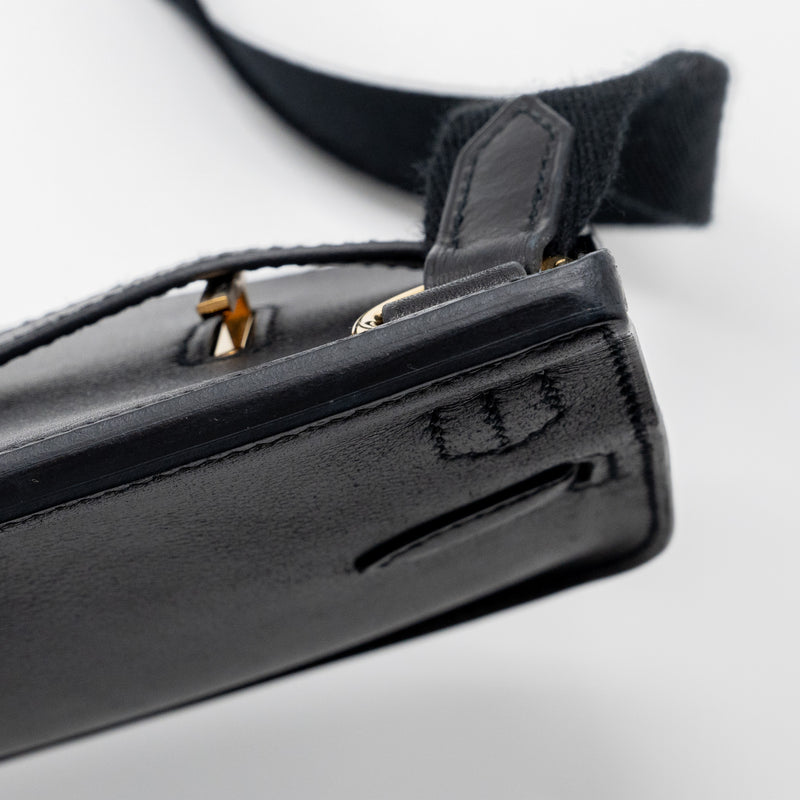 Hermes Mini Jypsiere Evergrain Black GHW Stamp B
