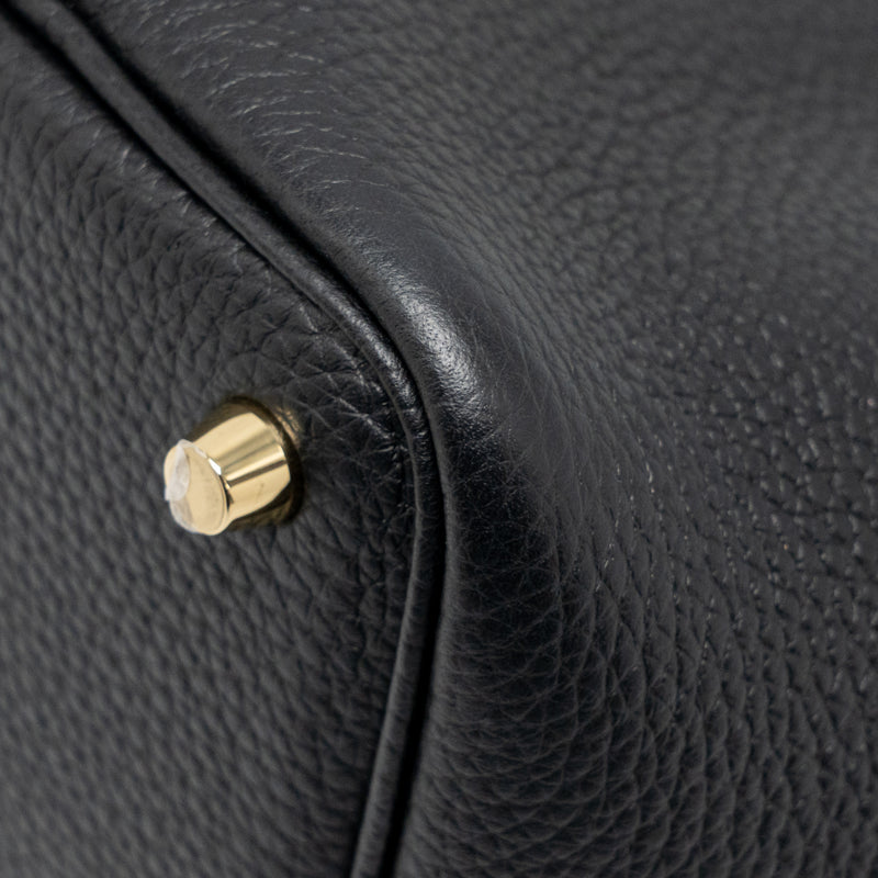 Hermes Picotin 18 Lock Bag Clemence Black GHW Stamp B