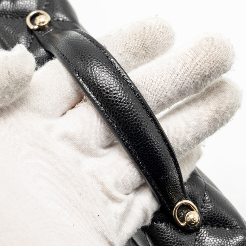 Chanel 25P CC top handle Vanity bag caviar black LGHW (microchip)