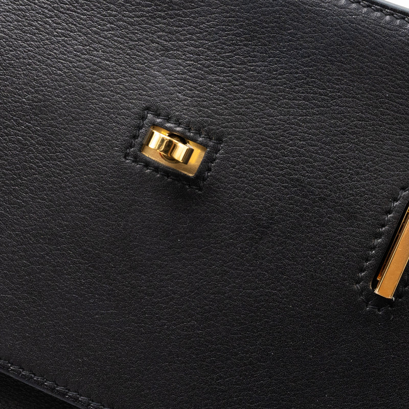Hermes Mini Jypsiere Evergrain Black GHW Stamp B