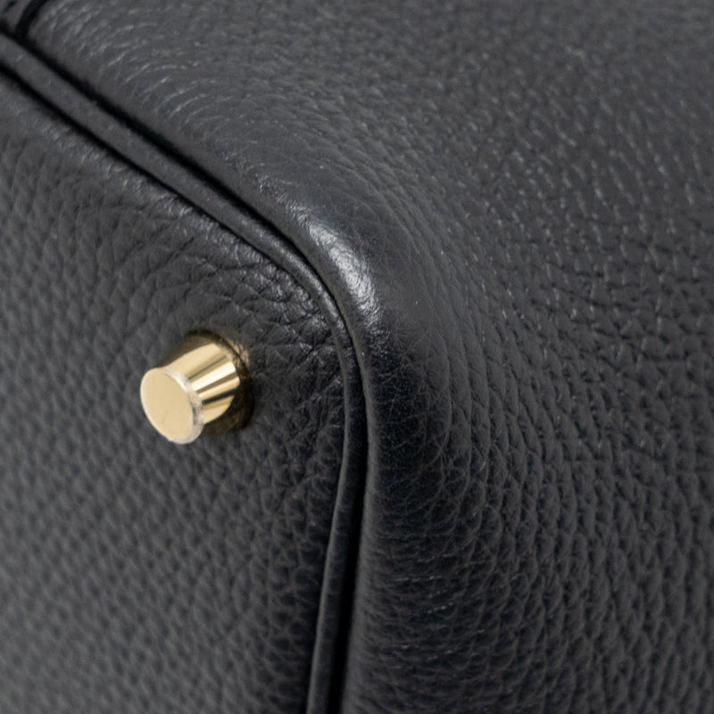 Hermes Picotin 18 Lock Bag Clemence Black GHW Stamp B