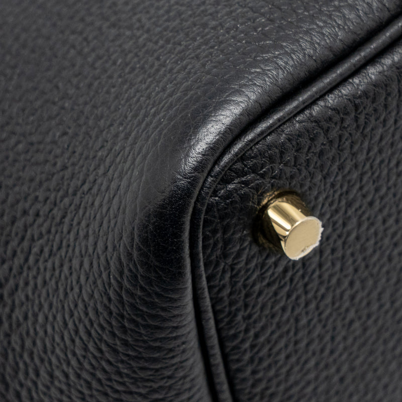 Hermes Picotin 18 Lock Bag Clemence Black GHW Stamp B