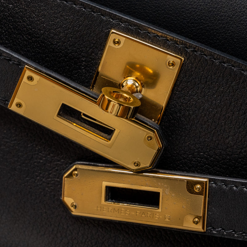 Hermes Mini Jypsiere Evergrain Black GHW Stamp B