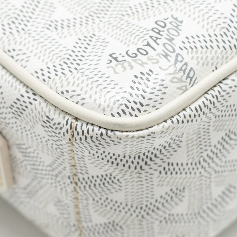 Goyard Cape Vert Crossbody Bag Goyardline Canvas White SHW