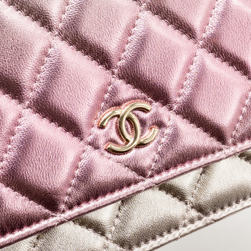 Chanel 21k Wallet On Chain Iridescent Lambskin LGHW(microchip)