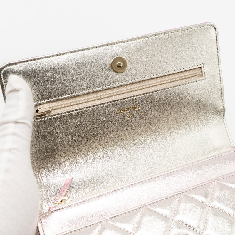 Chanel 21k Wallet On Chain Iridescent Lambskin LGHW(microchip)