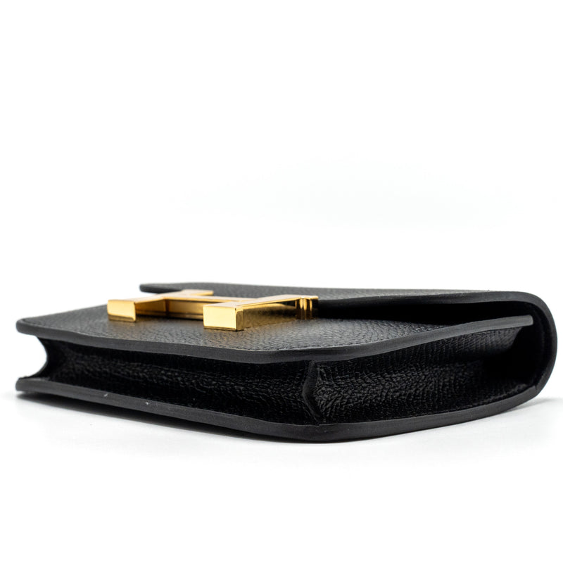 Hermes Constance Slim Epsom Black GHW Stamp B