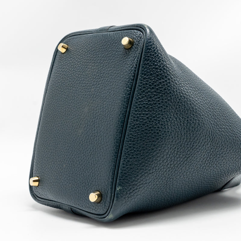 Hermes Picotin 18 Lock Bag Clemence 6O Vert Cypress GHW Stamp C