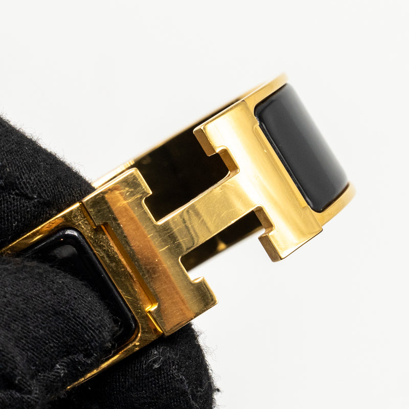 Hermes Size PM Clic Clac H Bracelet Black GHW