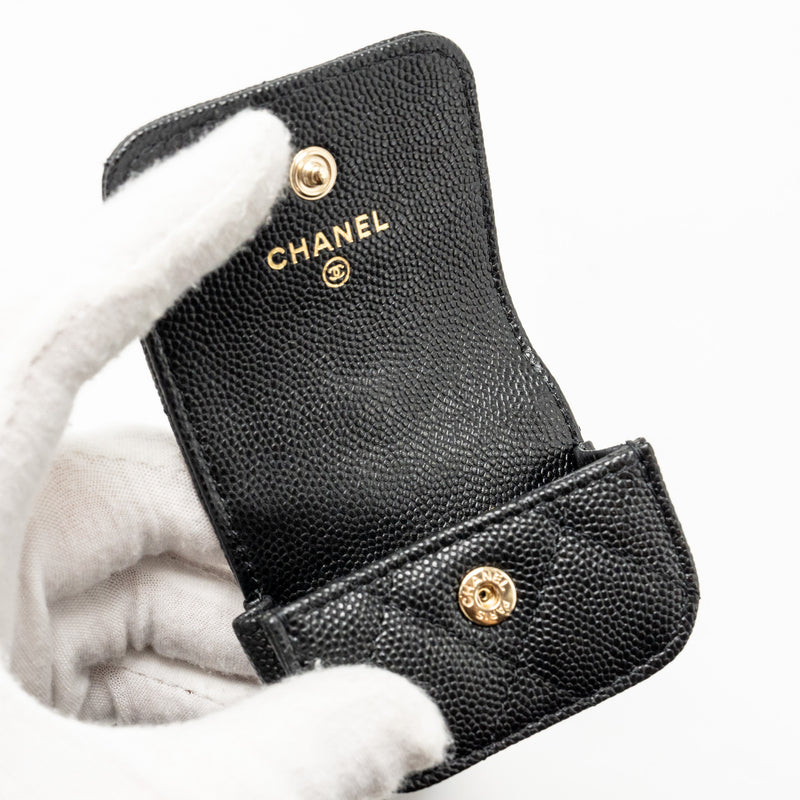 Chanel Classic Phone Clutch with Pouch on Chain Caviar Black LGHW
