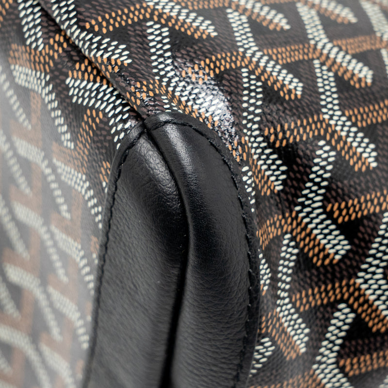 Goyard Artois PM Handbag Goyardine Canvas/Calfskin Black SHW