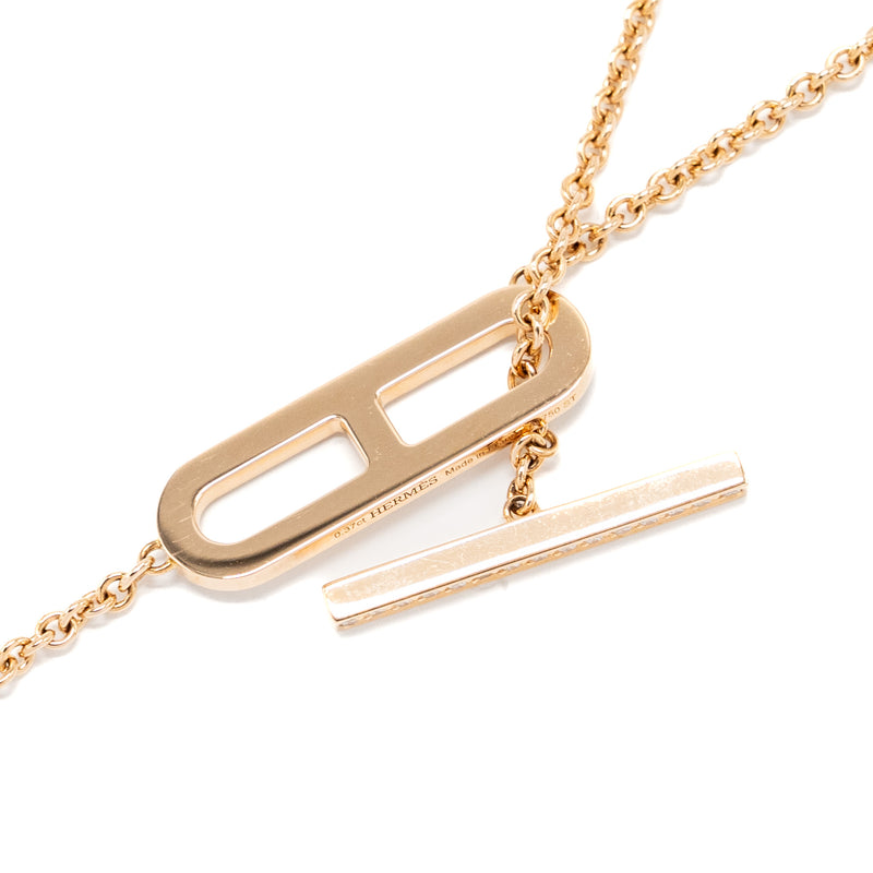 Hermes Ever Chaine D’Ancre Lariat Necklace Rose Gold, Diamonds