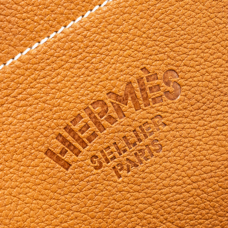 Hermes mini Aline mini barenia faubourg Fauve SHW stamp Y